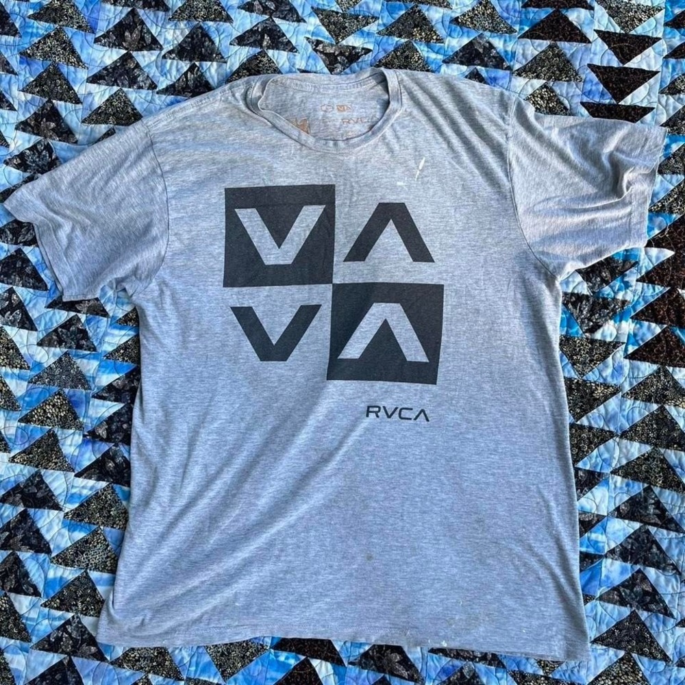 RVCA tee gray black surf skater grunge